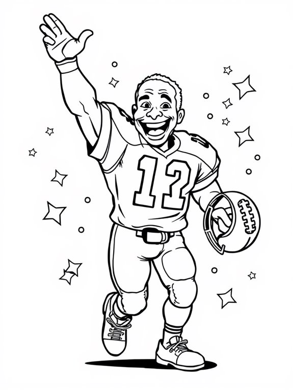 deion sanders coloring page