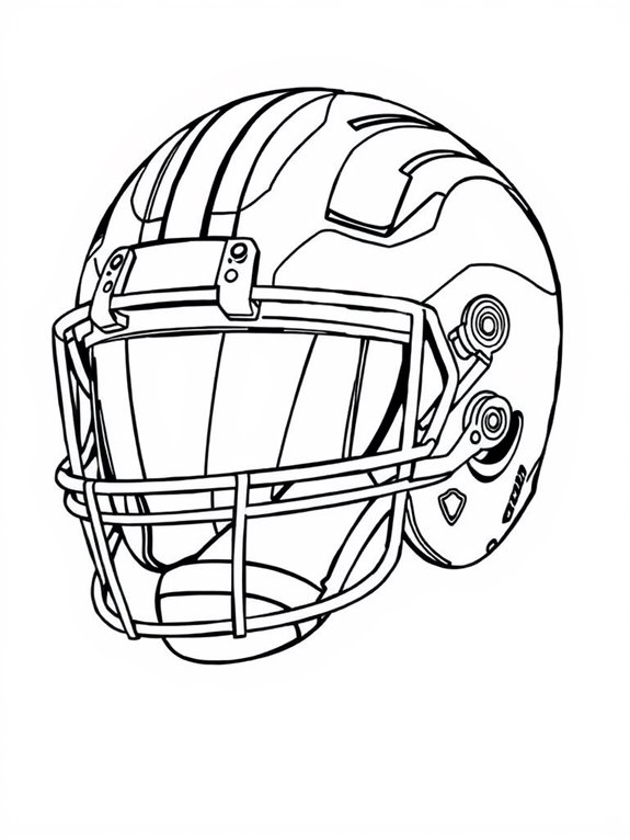 deion sanders helmet coloring page