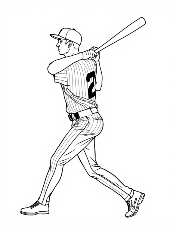 derek jeter coloring page