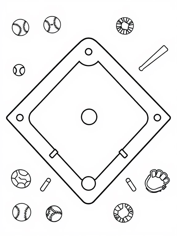 diamond shape coloring page