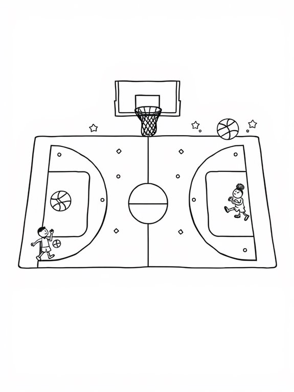 doodle basketball court design