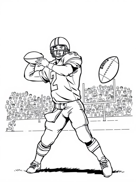 drew brees coloring page