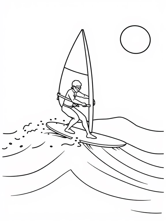 easy surfboard rider illustration