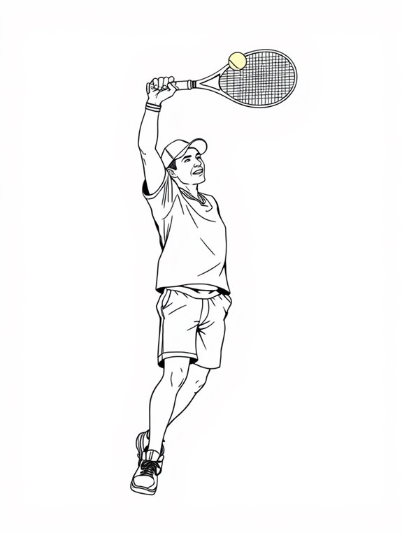 easy tennis serve illustration