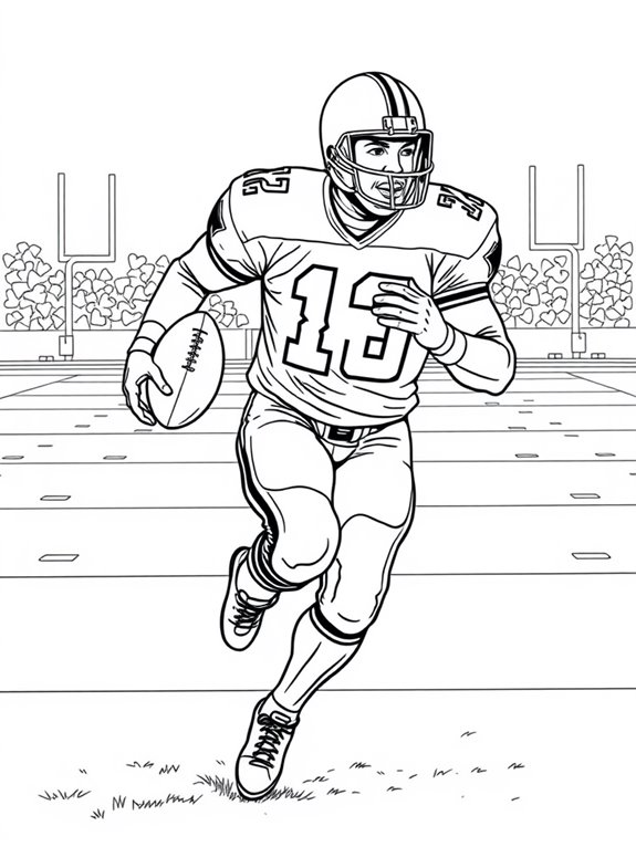 emmitt smith football coloring page