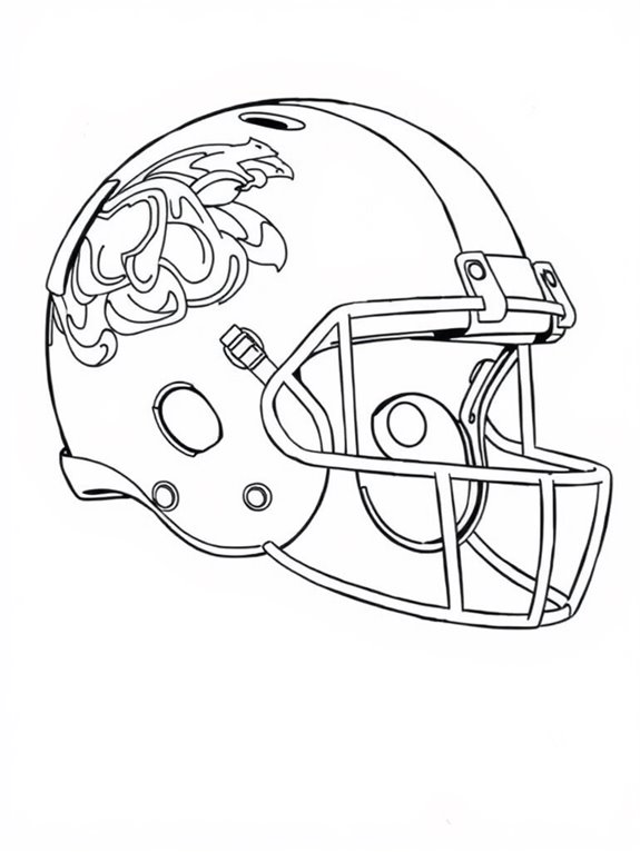 emmitt smith helmet coloring page