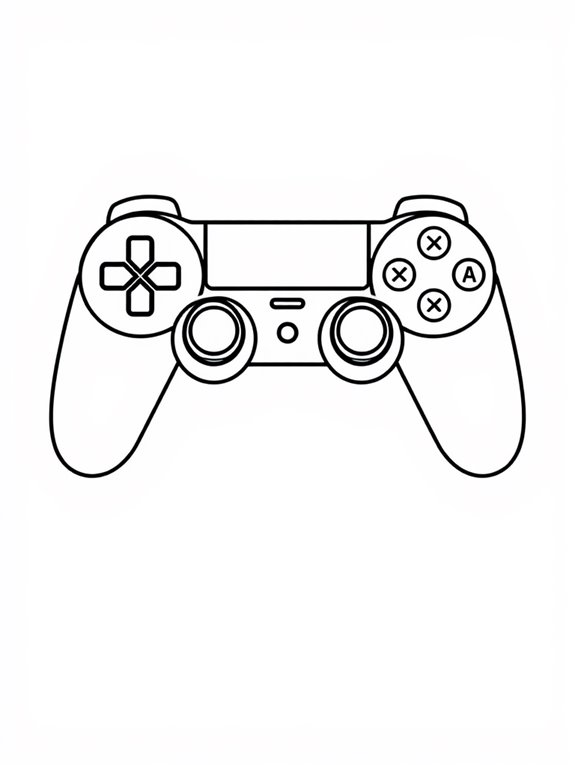 esports controller coloring page