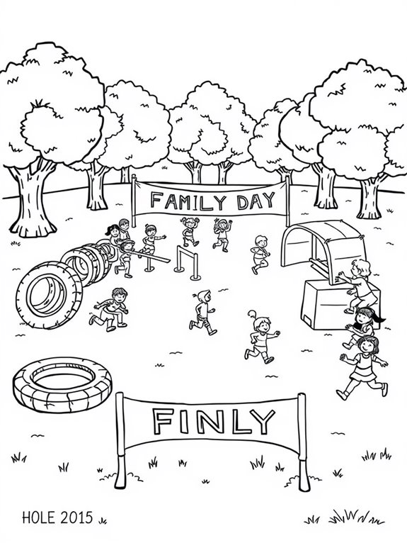 family sports day fun