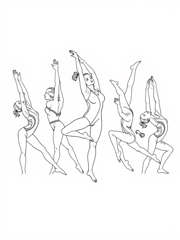 famous gymnasts stretching art