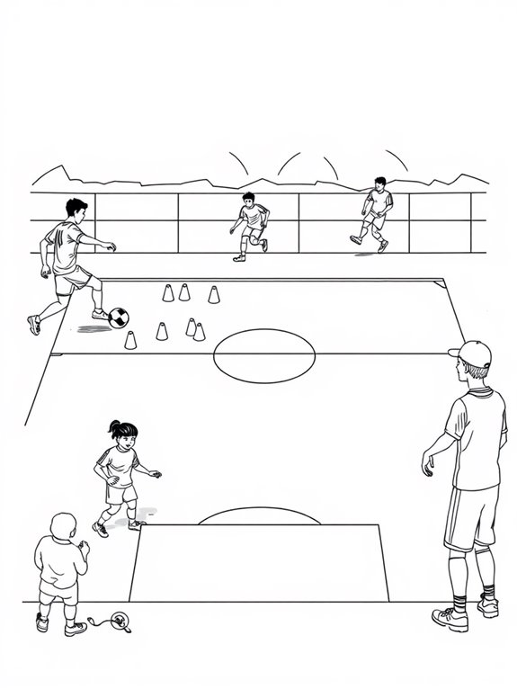 football drills coloring page