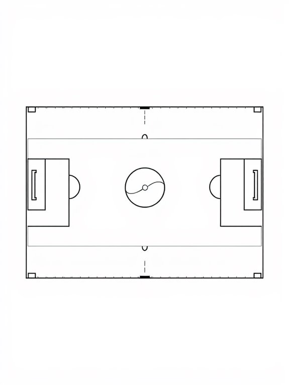 frisbee field layout illustration