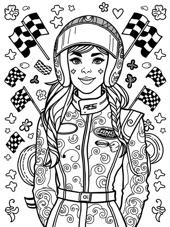 funky coloring page design