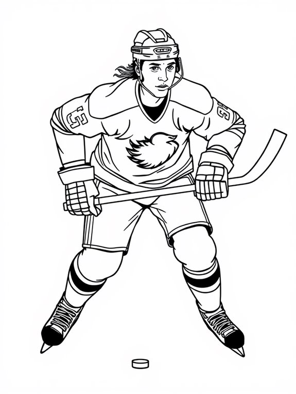 gretzky coloring page art