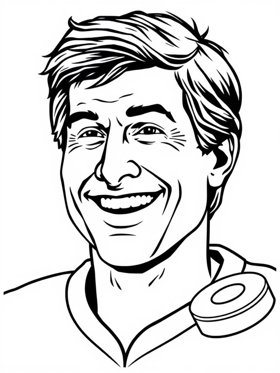 gretzky s classic smile coloring