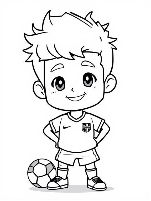 haaland chibi coloring page