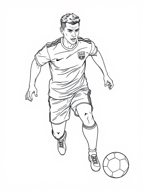 haaland coloring page design