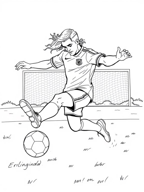 haaland dynamic coloring page