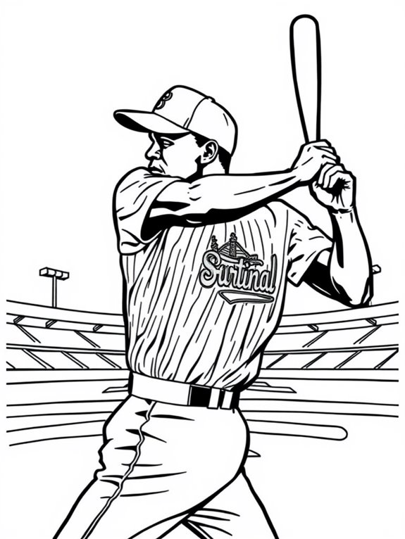 hank aaron coloring activity