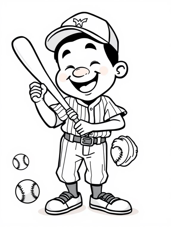 hank aaron coloring page