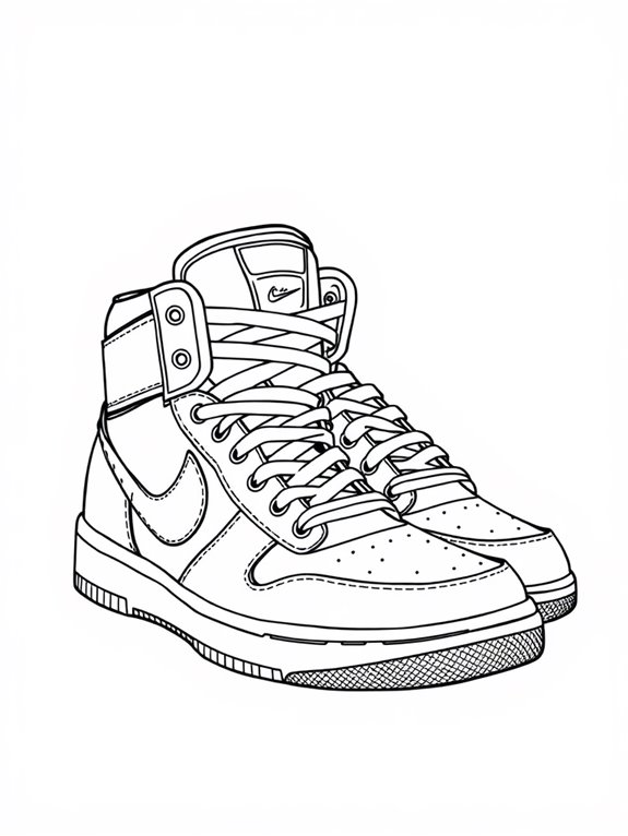 high top sports shoes design