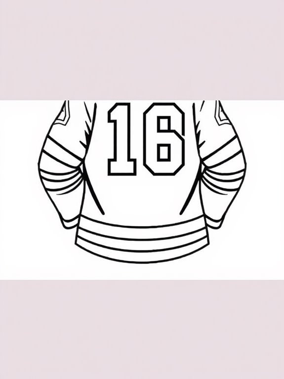 hockey jersey coloring activity