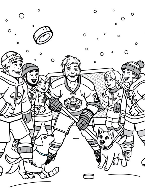 hockey legend coloring activity