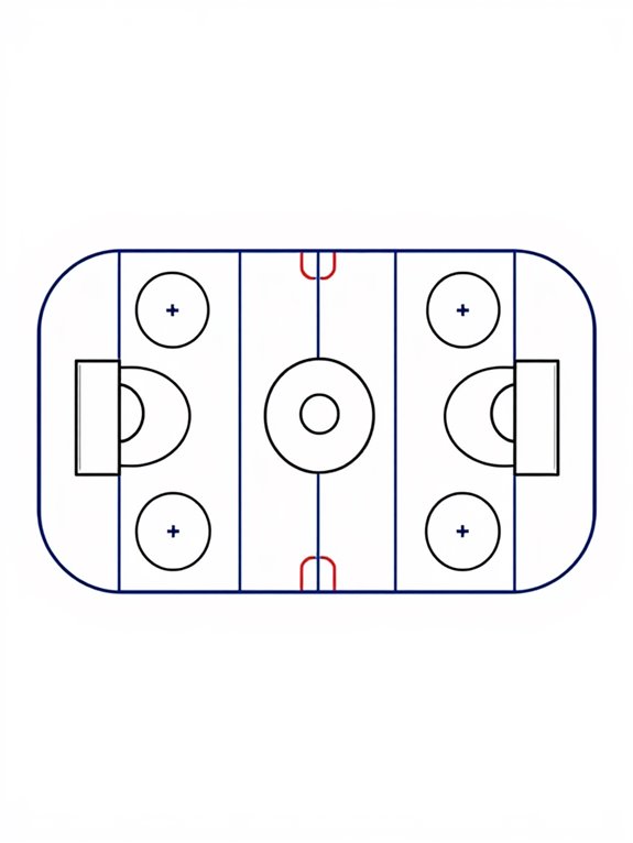 hockey rink coloring page