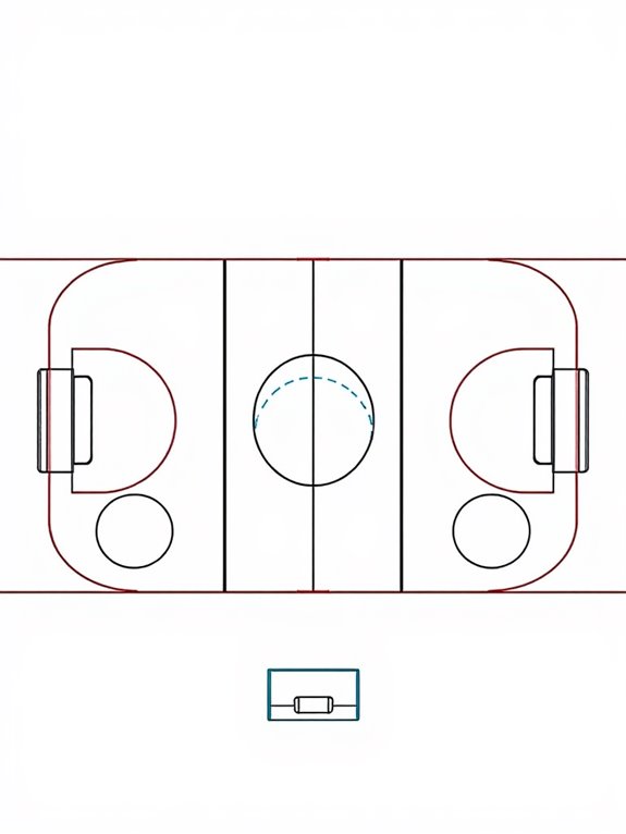 hockey rink coloring page