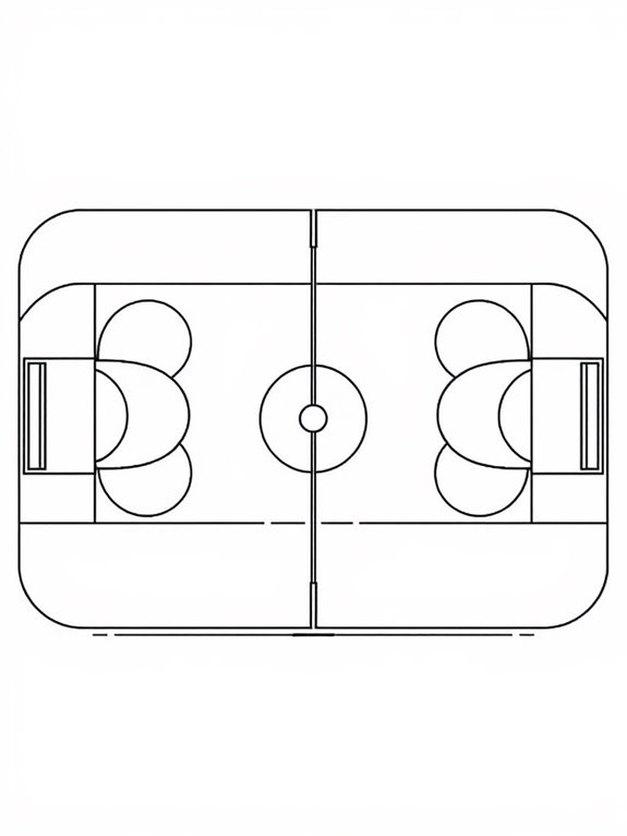 hockey rink coloring page