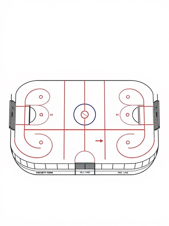 hockey rink coloring page