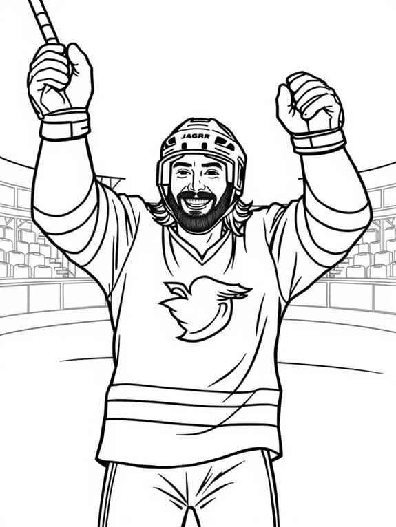 jagr goal celebration coloring page