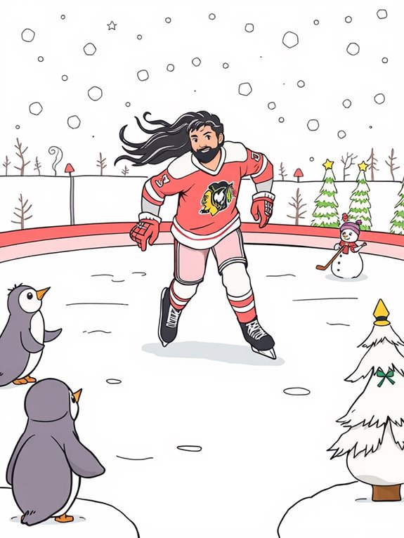 jagr ice rink coloring page