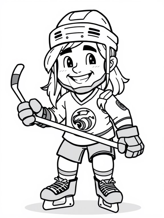 jaromir jagr cartoon coloring page