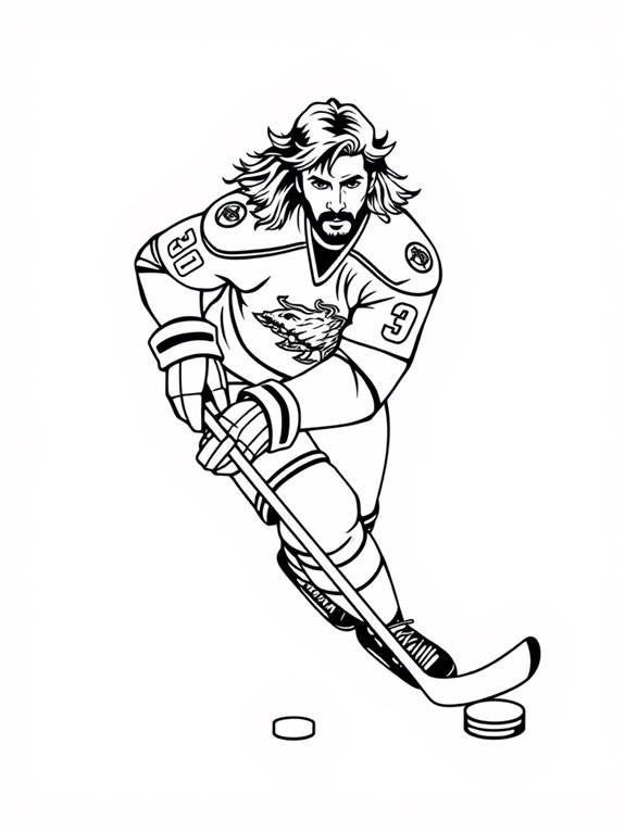 jaromir jagr hockey coloring page