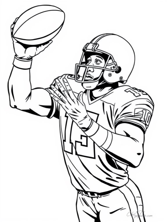 jerry rice coloring page