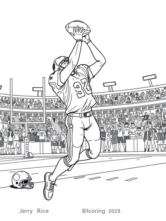 jerry rice coloring page