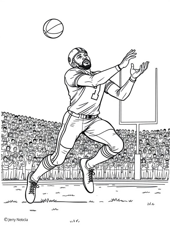 jerry rice football coloring page