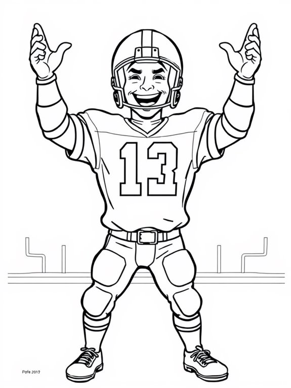 joe montana coloring page