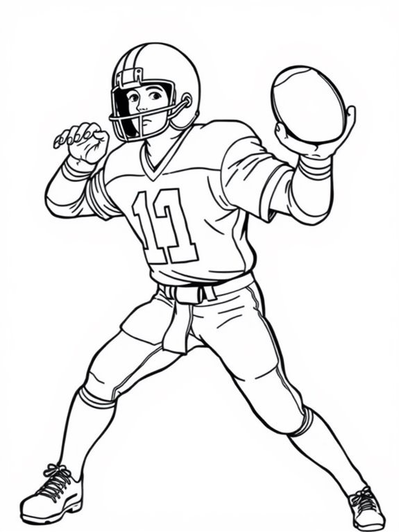 joe montana coloring page