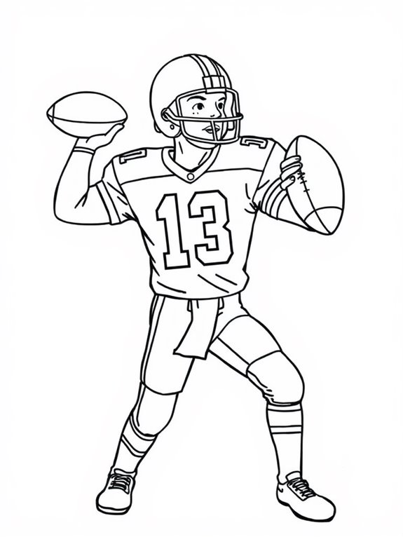 joe montana coloring page