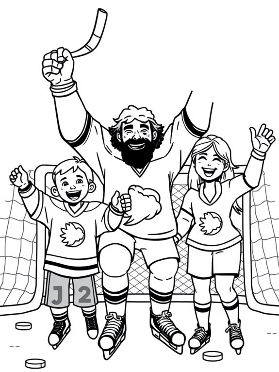 joyful hockey family fun