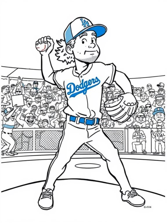 kershaw cartoon coloring page