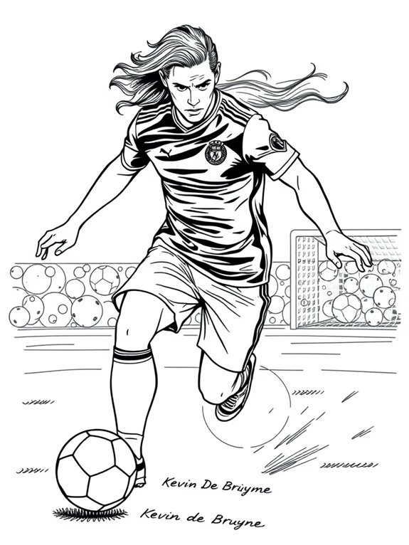 kevin de bruyne coloring page