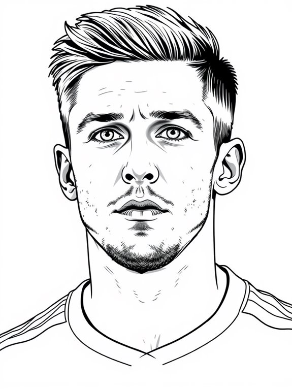 kevin de bruyne coloring page