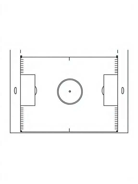 lacrosse field outline illustration