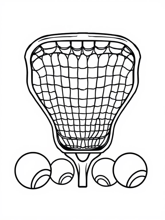 lacrosse nets coloring activity