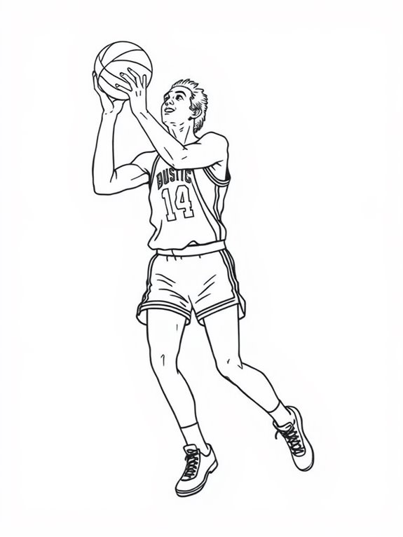 larry bird coloring page