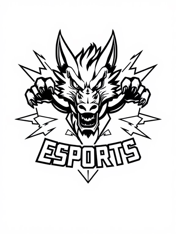 line art team logo