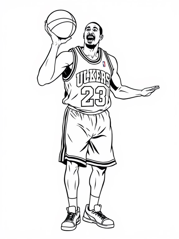 magic johnson basketball art