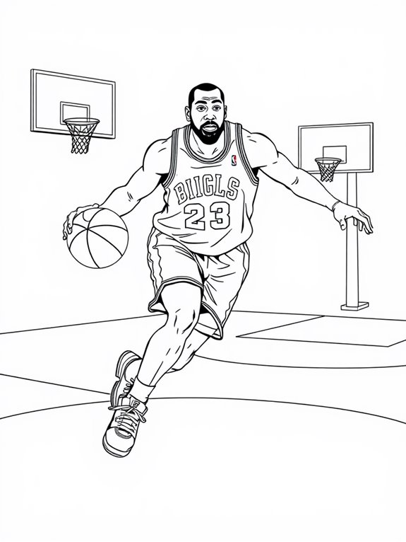 magic johnson coloring page